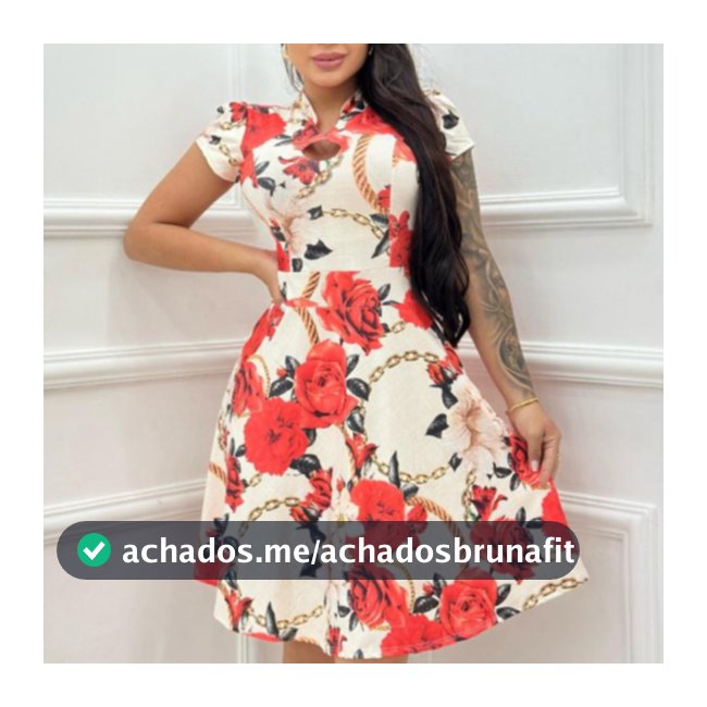 Vestido com Manga Rodadinho  Gode Vestido Feminino Boneca Solto - Moda Evangélica Elegante