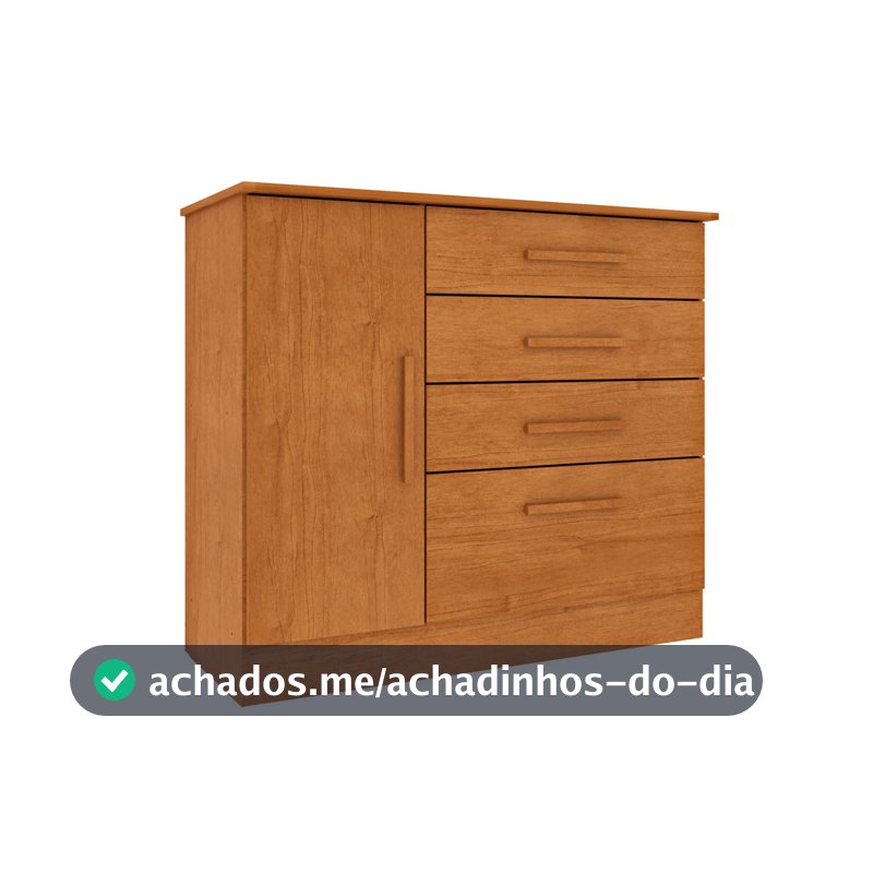 Cômoda 4 Gavetas com Sapateira Chicago Tcil