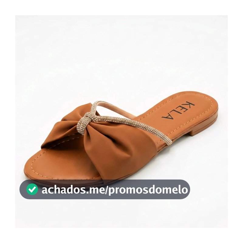 Rasteirinha Feminina Elegante Laço Strass Sandália Rasteira Feminina Chinelo Feminino Confortável Moda 2026