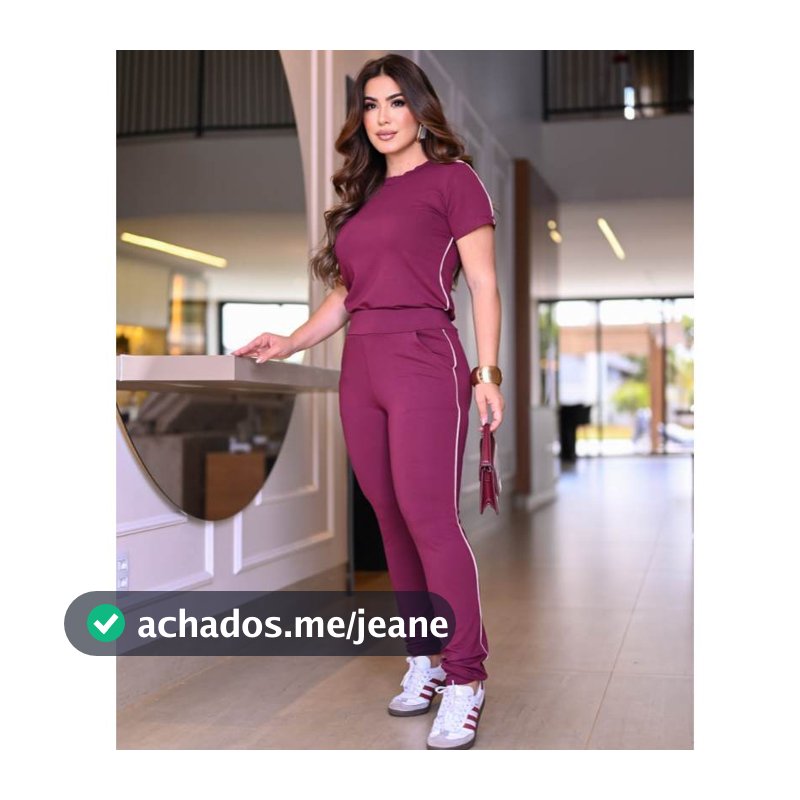 Conjunto Feminino Casual Blusa Calça em Moletinho De Algodão Premium com Listra Academia Fitness Elegante Roupa Feminina