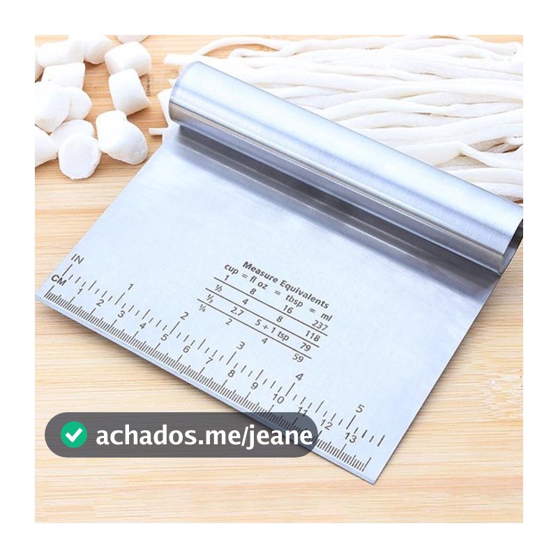 Espátula Em Inox Prática Raspador De Massa Com Cabo Tubular 15cm SW