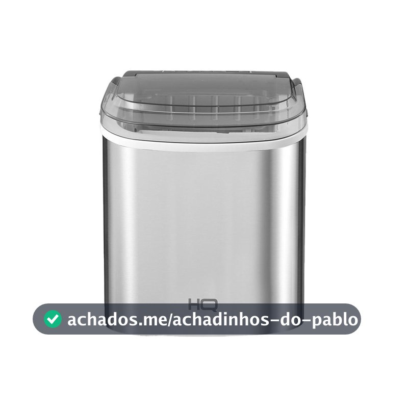 Máquina de Gelo HQ 12kg Turbo Ice Premium Inox HQ-MG12KGDP