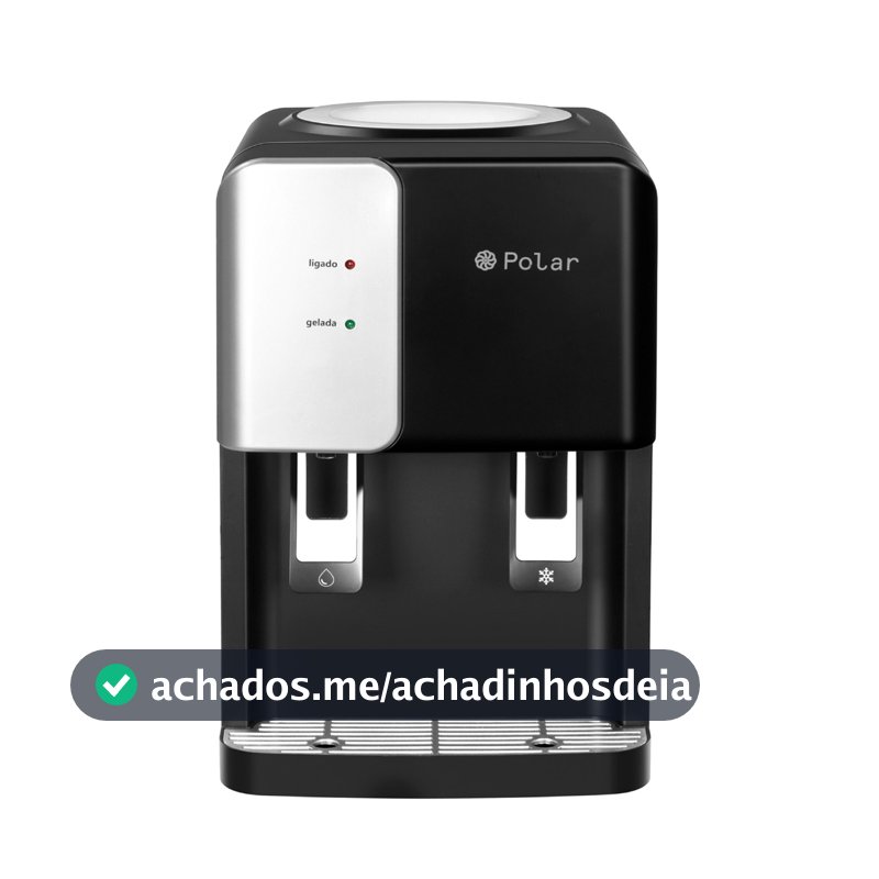 Bebedouro Eletrônico Polar Preto - Agua Natural e Gelada