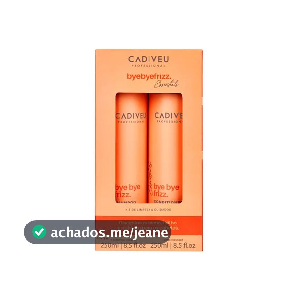 Kit Cadiveu Essentials Bye Bye Frizz Shampoo 250ml + Condicionador 250ml