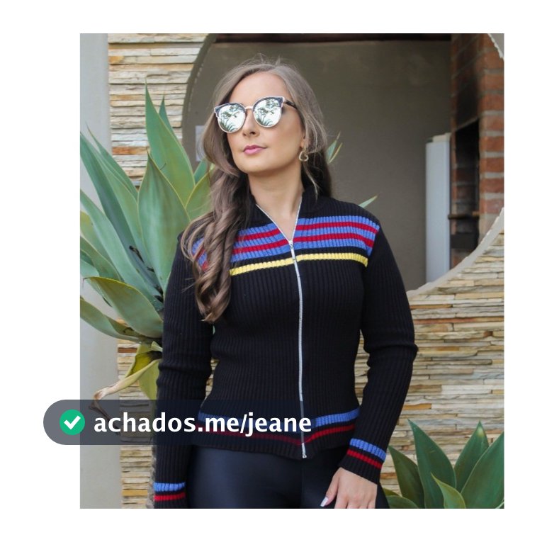Casaco Feminino Tricot Canelado com Zíper | Jaqueta de Frio Inverno Moda Feminina RM-2501