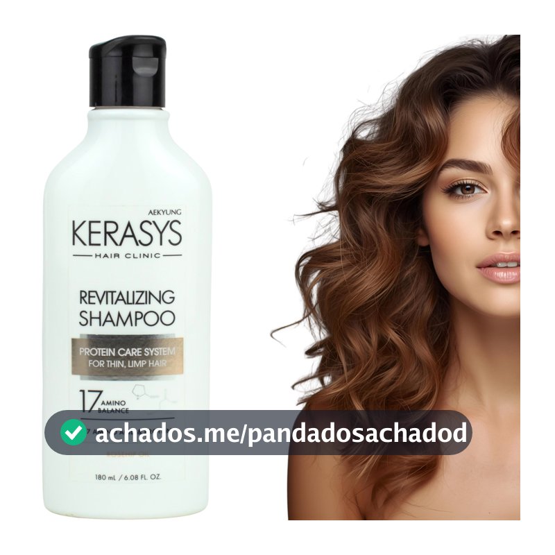 Shampoo Kerasys Hair Revitalizante Óleo Rosa Mosqueta 180ml