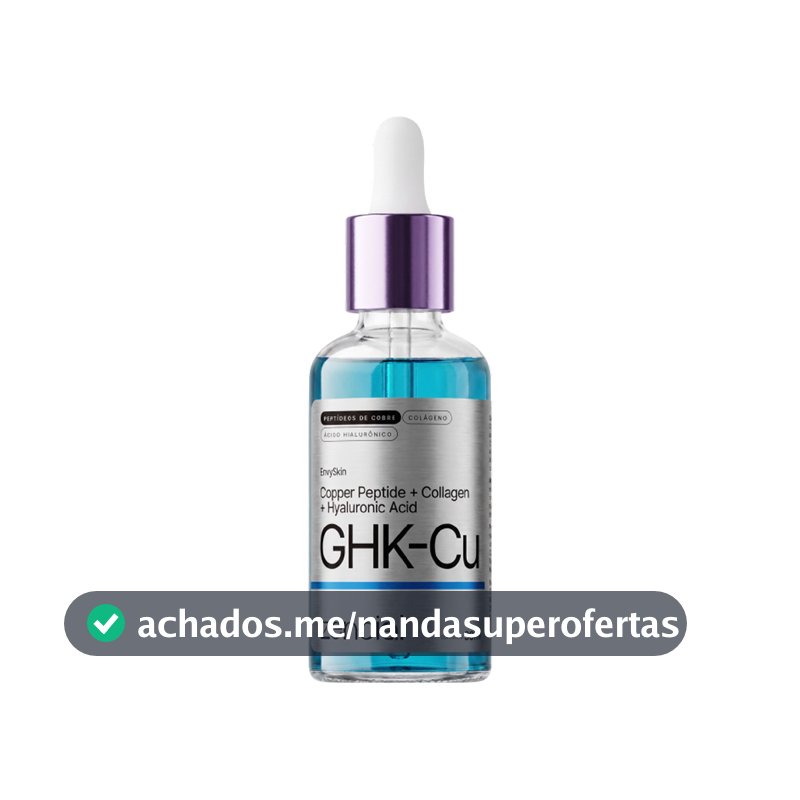 Sérum GHK-Cu Copper Peptide + Exossomos Bioestimulação Facial Dermocosmético Anvisa