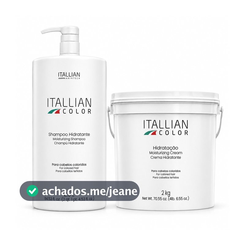 Kit Shampoo De 2,5 Lts e Hidratação 2 kg Itallian Color