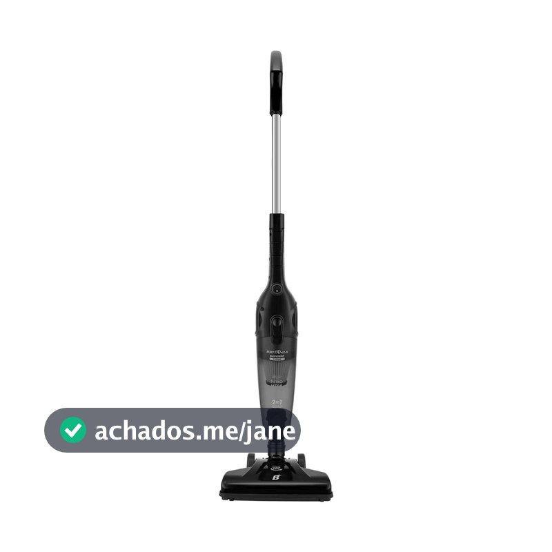 Aspirador de Pó Vertical Britânia 2 em 1 BAS1295P 1250W