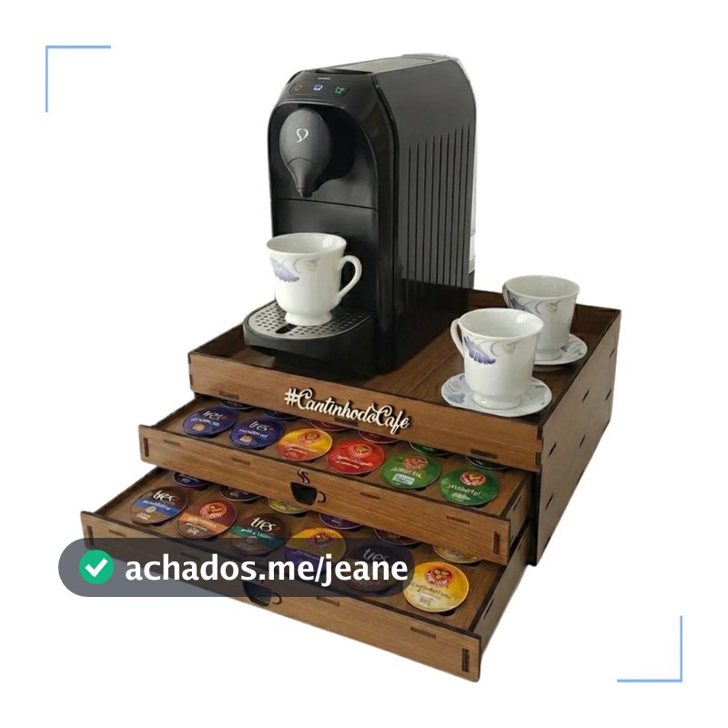 Bandeja Com Gaveta Cafeteira Tres Coração Cantinho Do Café