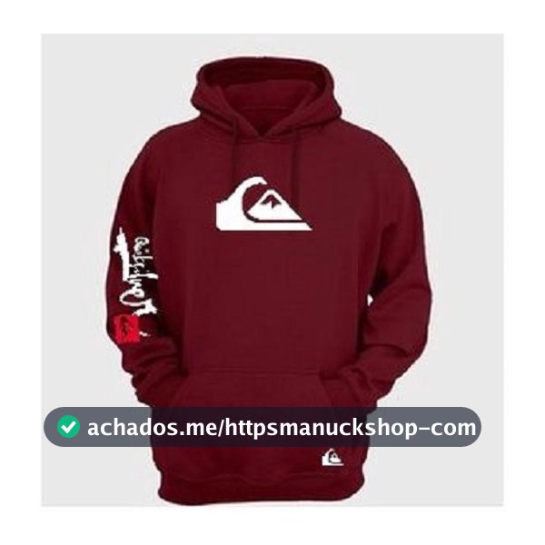 Blusa Moletom Plus Size Quiksilver Com Bolso e Touca