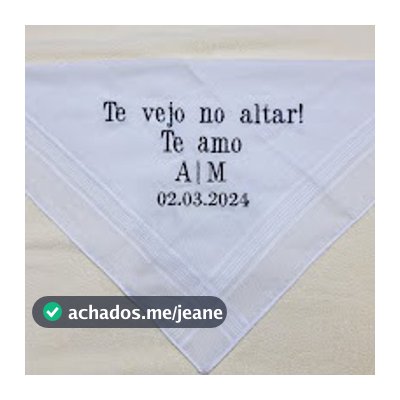 Lenço personalizado para noivo
