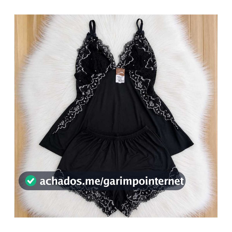 Baby Doll Suede Bicolor 38 ao 52 Pijama Feminino Plus Size Conforto Verão