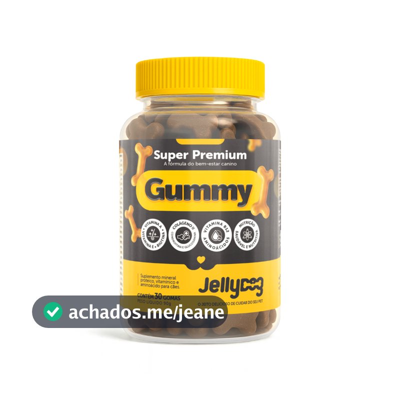 Gummy Super Premium Cães Saúde Articular, Imunidade, Dentária, Digestiva e Redução da Queda de Pelo