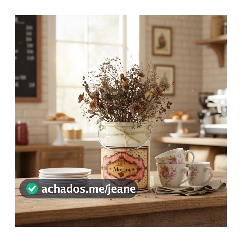 Latão 2 Litros Vintage Retro Decoração Decoupagem
