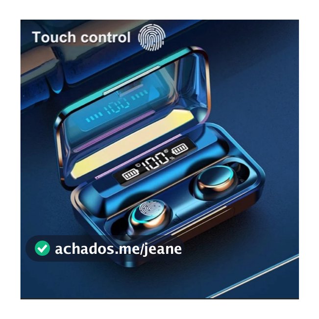 Fone De Ouvido F9  TWS Sem Fio 5.0 Bluetooth - Estério - Redução de ruído - Charging compartment - Alta Definição