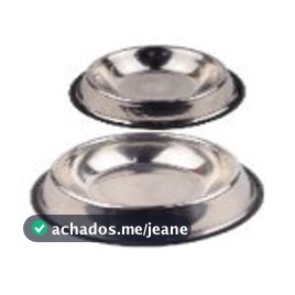 Comedouro Bebedouro Inox Cachorro Gato Pet 15cm