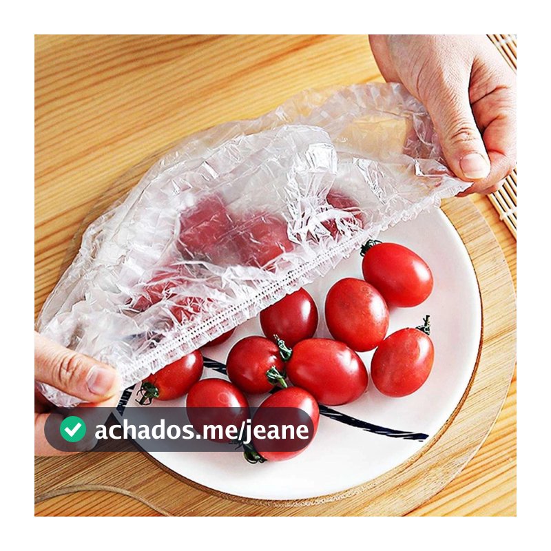 Kit 500,300,100 Tampa De Plástico Descartável Para Alimento Geladeira
