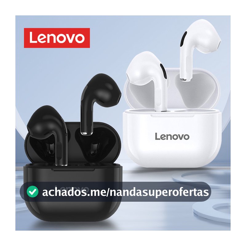 Lenovo LP40 Pro LP40 Plus Fones De Ouvido Intra-Auriculares Sem Fio Bluetooth HD Com Redução De Ruído Estéreo