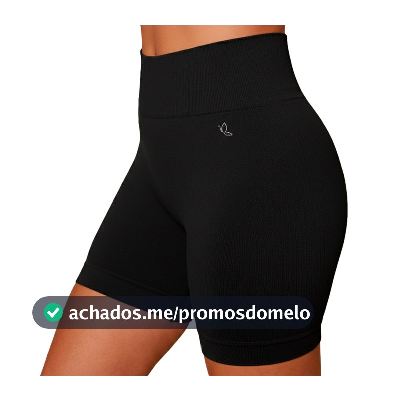 Short Fitness Feminino Poliamida Sem Costura Benévola Cós Alto Bermuda Academia Sem Transparência