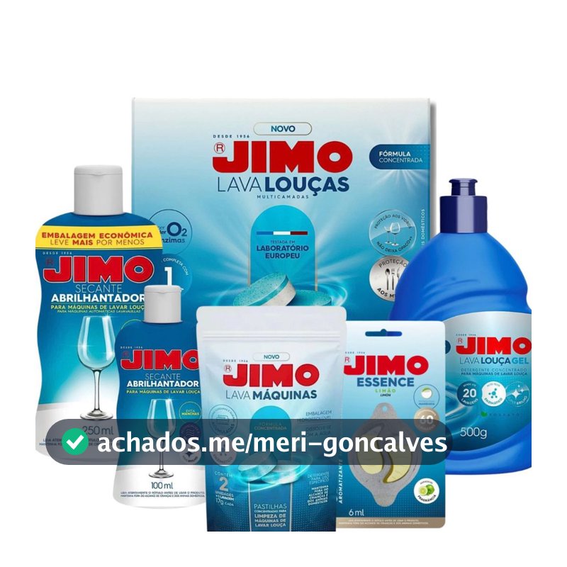 Escolha seu Kit Jimo (Lava-Louças + Secante + Essence + Lava-Máquinas) | Você decide como quer!