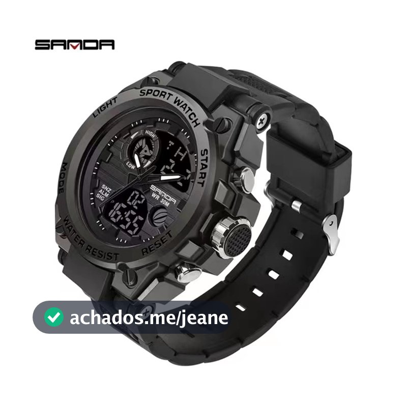 Relógio masculino Esportivo SANDA 739 Relógios Esportivos Masculinos Marca Top Militar Luxuoso Quartzo Impermeável S Shock relogio