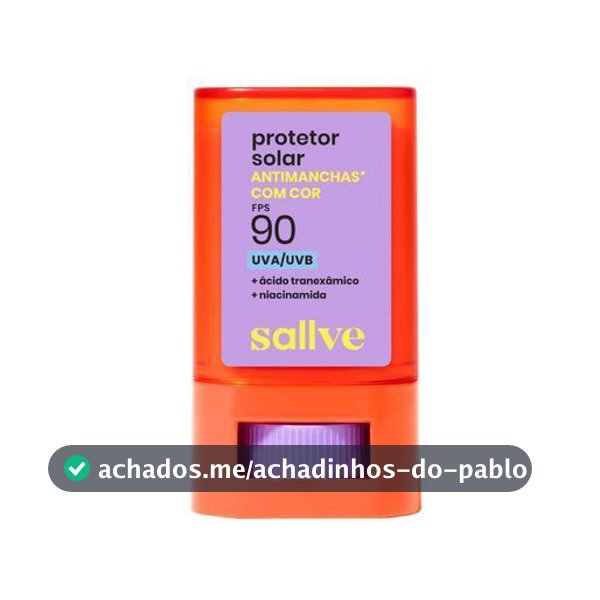 Protetor Solar Bastão Sallve Antimanchas com Cor Fps 90
