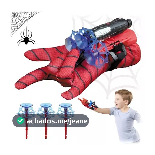 Luva Teia Brinquedo Infantil Heroi Dia Das Crianças Presentes