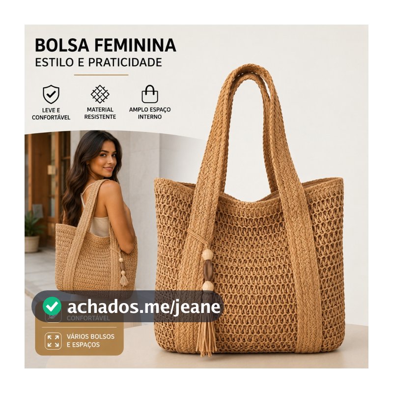 Bolsa de palha de grande capacidade para férias casuais praia portátil nova moda bolsa de ombro tecida
