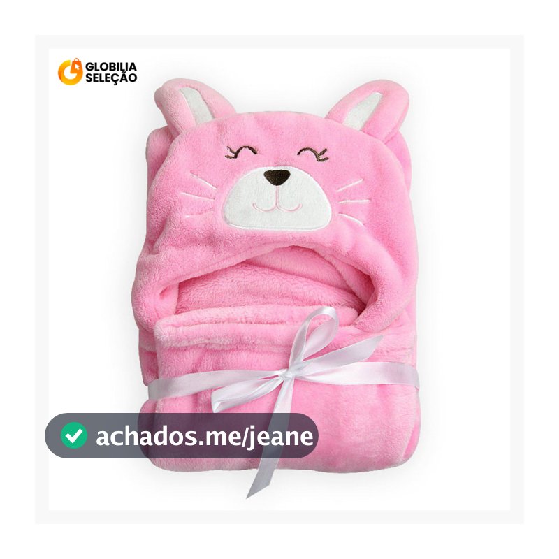 🔥Toalha de Banho Bebê Felpuda Capuz Infantil Recém Nascido Com Orelhinha Menino e Menina