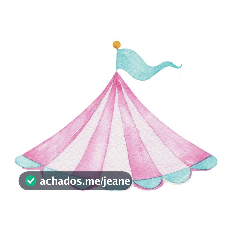 ELIPSE TENDA CIRCO AQUARELA ROSA,  MDF 3 MM decoração de festa