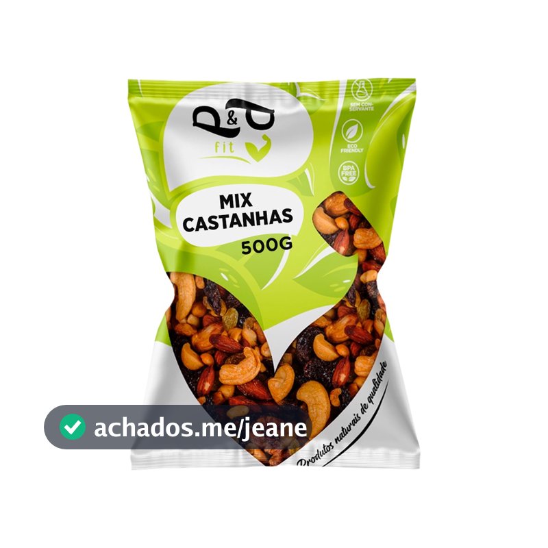 Mix de Castanha P&P - Nuts Nozes, Amêndoas, Castanha Para/Caju, Uva Passa, Amendoim, Gojiberry