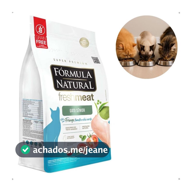 Ração Seca Fórmula Natural Fresh Meat para Gatos Sênior de 10,1kg