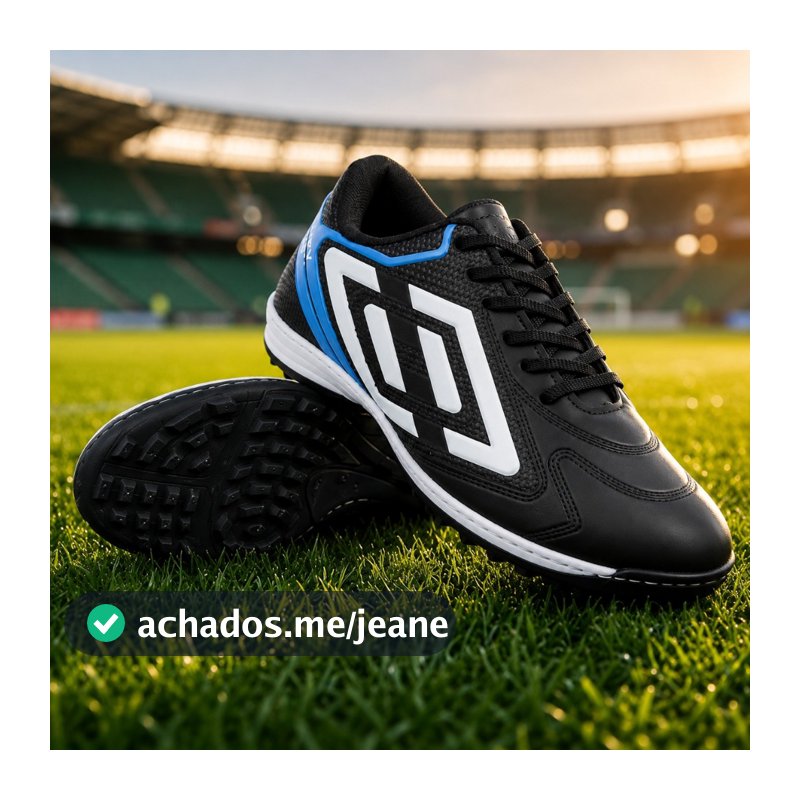 Chuteira society Campo Sintético Costurada Reforçada jogador profissional masculino