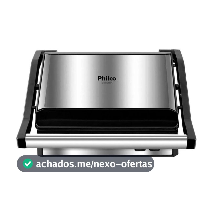 Grill e Sanduicheira Philco PGR21PI Maxx Clean 1000W