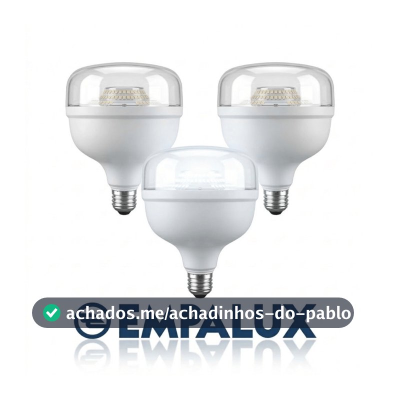 Kit 3 Lâmpadas LED Empalux 30W E27 6500K Branco Frio Econômica – Iluminação Potente e Duradoura