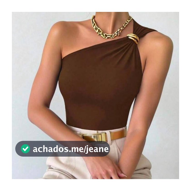 Blusa Feminina Nula Manga Fivela em Argola Tecido Suplex Premium Elegante Casual