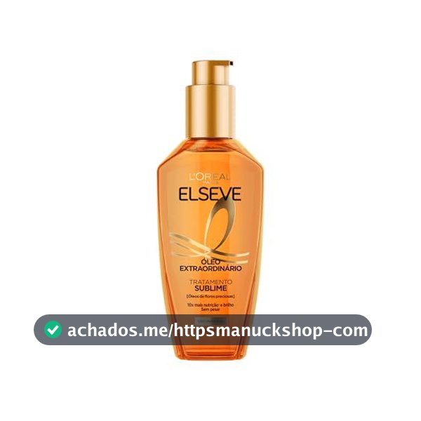 Óleo Finalizador Óleo Extraordinário, Anti Frizz, Protetor Térmico, L'Oréal Paris Elseve 100ml