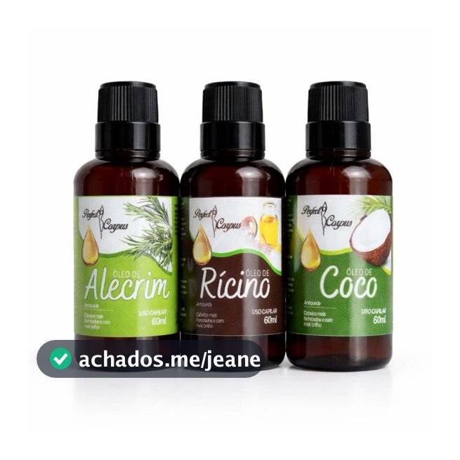 Kit de Óleo Capilar Cronograma Terapia Capilar 100% natural 60ml
