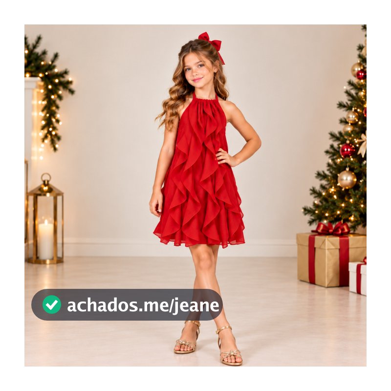 Vestido Com Babado Moda Festa Roupa Infantil Lançamento Kids