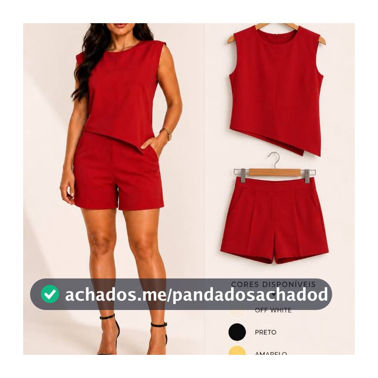 Conjunto Alfaiataria Feminino Assimetrico Bicudo  conjunto femenino  Conjuntos roupas femininas conjuntos P ao GG