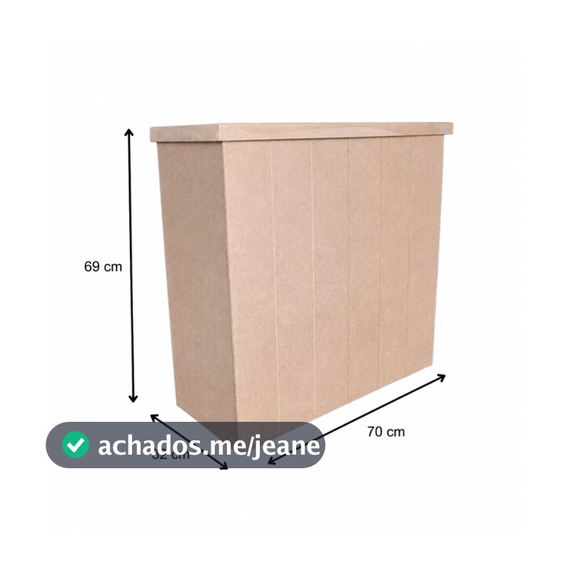mesa ripada bomb e cômoda fake de madeira MDF para decoração de festa ou mesinha de quarto