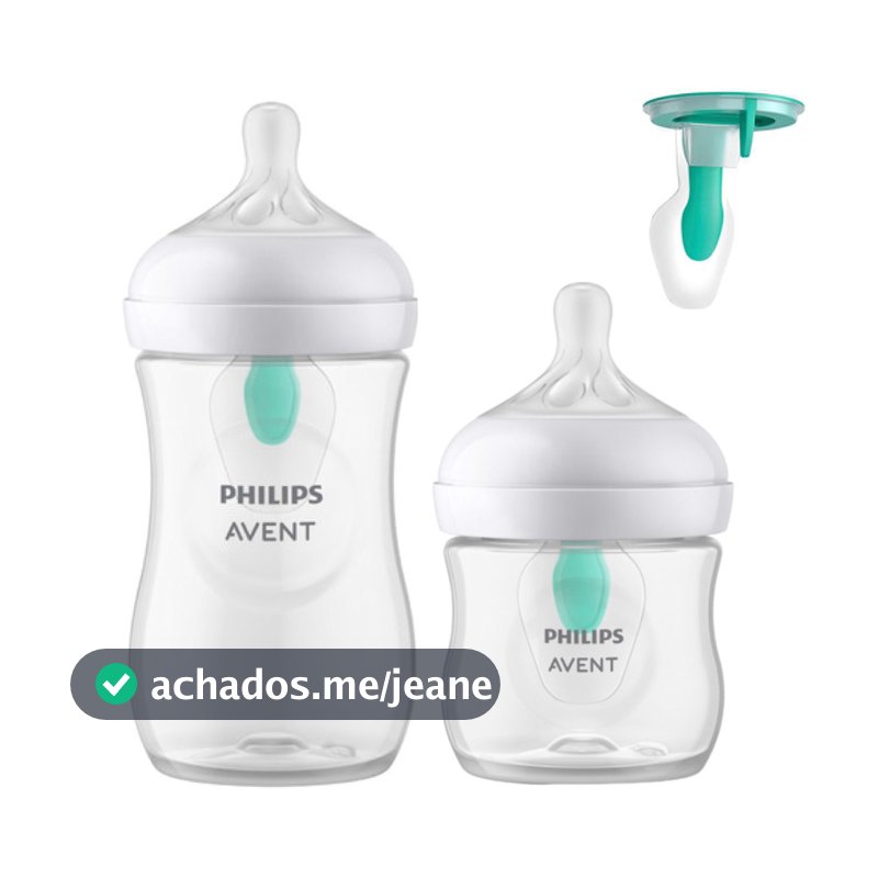 Kit Mamadeiras Petala Air Free 125ml + 260ml  MAMADEIRAS COM VALVULA ANTI REFLUXO
