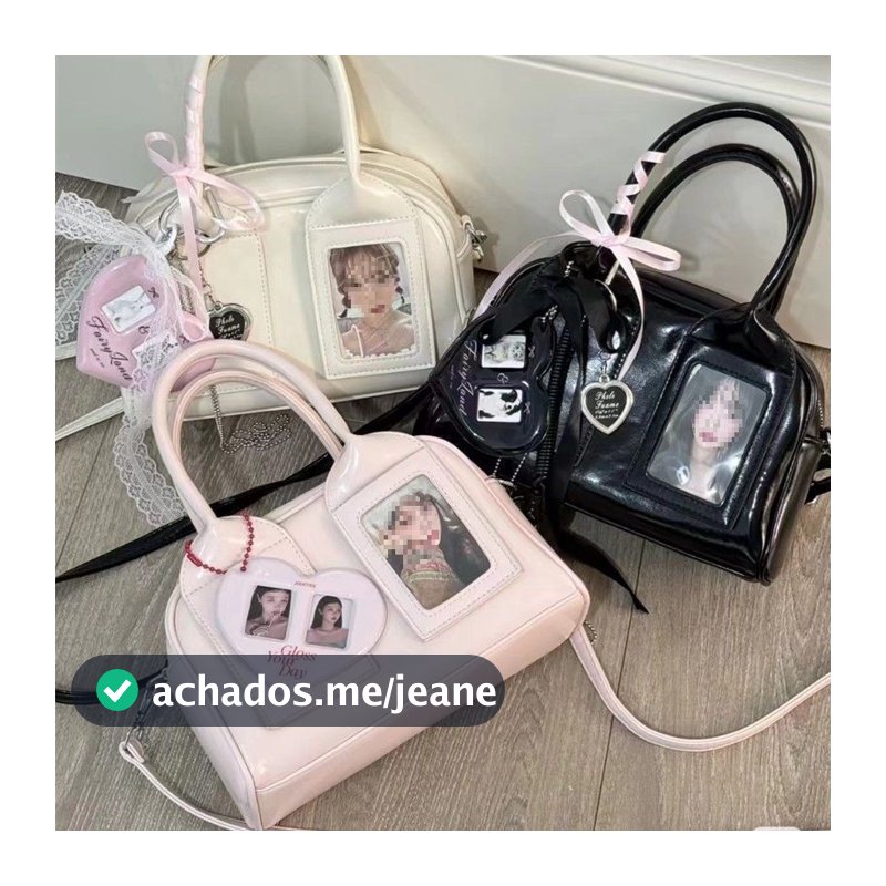 Bolsa Ita Bag Mini Feminina Crossbody Pequena Capacidade para Alimentos e Cartões Kpop Design Nicho Boston