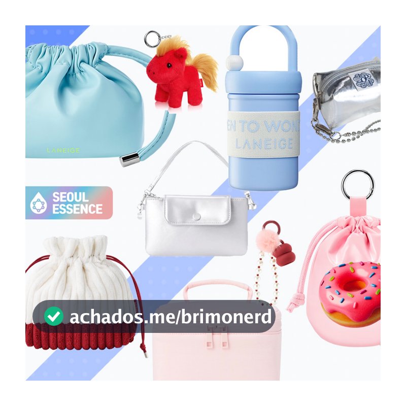 HERA , LANEIGE , IOPE , INNISFREE , BANILA CO | Coleção Amore Pacific & K-Beauty Acessórios – Chaveiro Porta Soro Labial , Ferramentas De Maquiagem , Modelador De Cílios , Pincel , Bolsas , Espelhos