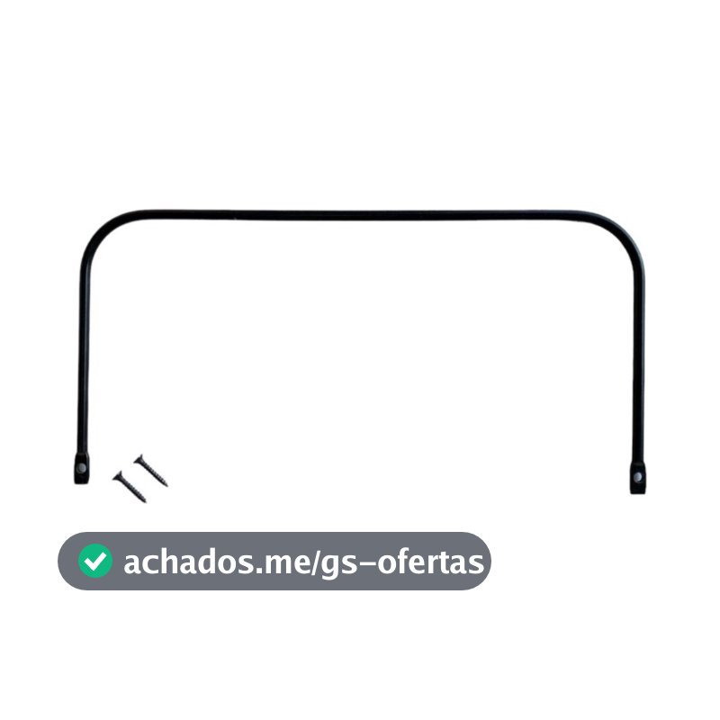 1 Aparador Para Segurar O Colchão Cama Box Baú Cromado Aço preto ou branco parafusos