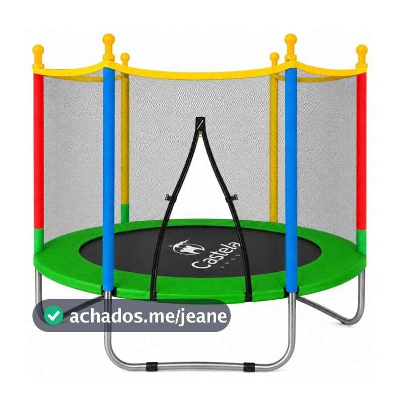 Cama Elástica 140cm X 120cm Até 80KG Verde Castela