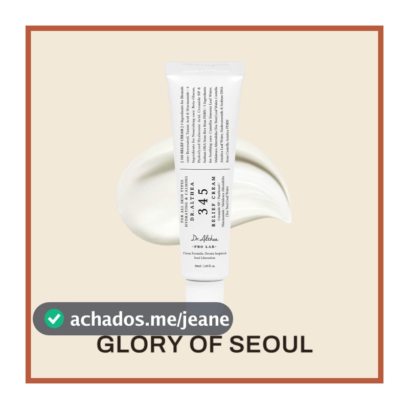 [Dr.Althea] 345 Relief Cream, 50mL - Lightweight Post-Acne Care
