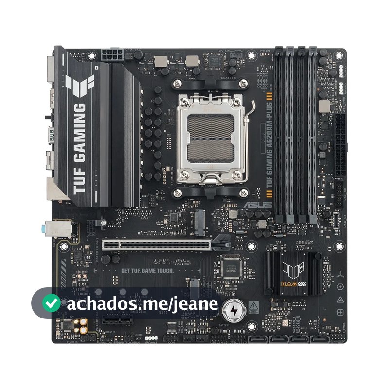 Placa Mãe ASUS TUF GAMING A620AM-PLUS, AMD AM5, m-ATX, DDR5 - 90MB1N30-M0EAY0
