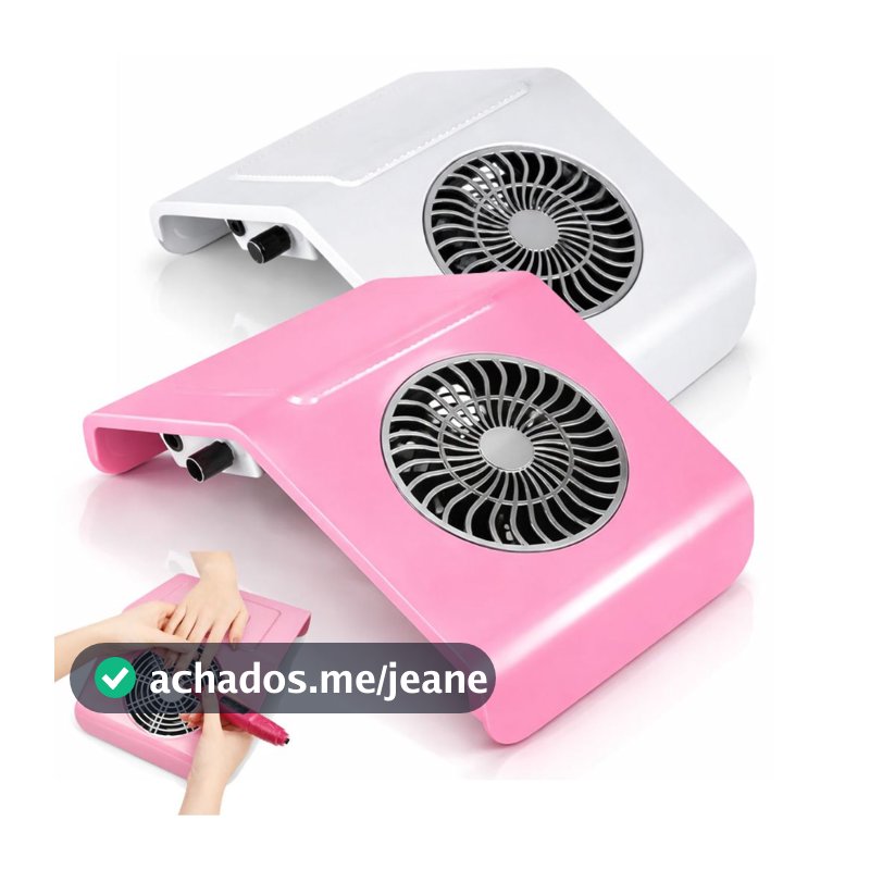 Coletor Aspirador Sugador de Pó de Unhas de Gel Acrigel Porcelana para Manicure Profissional Bivolt